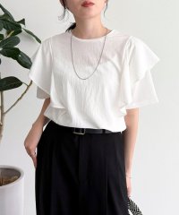 fredy emue/ラッフルショルダー半袖Tシャツ/508263221
