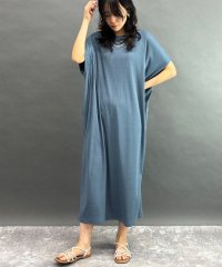 NICOLE white/ランダムリブ素材ゆったりワンピース/508266377