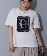 NICOLE white/刺繍デザインTシャツ/508266379