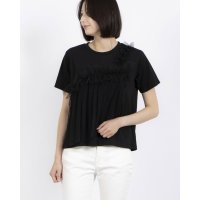 Anna Nicola/アンナニコラ Anna Nicola チュールフリルドッキング半袖カットソー/508278157