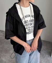 fredy emue/シアーフーディハーフスリーブシャツ/508279143