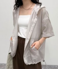 fredy emue/シアーフーディハーフスリーブシャツ/508279143