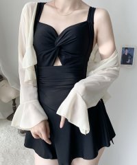 SETUP7/セットアップセブン SETUP7 シアーカーディガン付き ワンピース水着【返品不可商品】/508283937