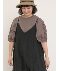 Samansa Mos2/袖タテフリルTシャツ/508292719