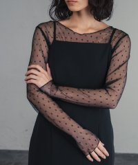 GIRL/ガール GIRL ドットチュールレース長袖シアーブラウス 結婚式 パーティー オケージョン お呼ばれ/508292771