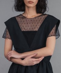 GIRL/ガール GIRL ドットチュールレース半袖シアーブラウス 結婚式 パーティー オケージョン お呼ばれ/508292772