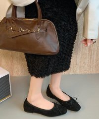 LOWO/ロワ LOWO バレエシューズ リボン フラット スクエアトゥ パンプス/508292780