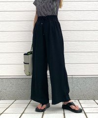 Q/キュー Q 麻調リラックスパンツ/508292793
