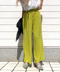 Q/キュー Q 麻調リラックスパンツ/508292793