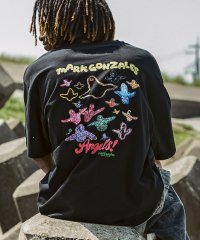 Mark Gonzales/マークゴンザレス Mark Gonzales バックプリント バックロゴ 半袖Tシャツ ロゴTシャツ/3type/4colors/508292800