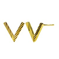 LARA Christie/ララクリスティー LARA Christie [ララクリスティー] ピアス レディース 18金 地金 V デザイン K18 ゴールド le51－0002－yg/508292814