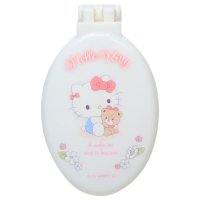 cinemacollection/シネマコレクション cinemacollection ハローキティ ヘアブラシ ミラー付きドライブラシ サンリオ ティーズファクトリー 折りたたみブラシ 鏡 キ/508293324