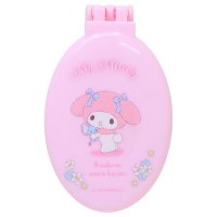 cinemacollection/シネマコレクション cinemacollection マイメロディ ヘアブラシ ミラー付きドライブラシ サンリオ ティーズファクトリー 折りたたみブラシ 鏡 キ/508293325