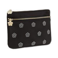 MARY QUANT/マリークワント MARY QUANT ビジューデイジーホットフィックス 2ファスナーポーチ/508293491
