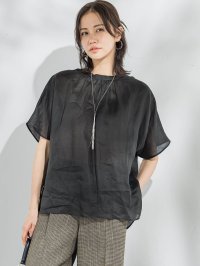 LAUTREAMONT/ロートレアモン LAUTREAMONT 【WEB限定】URBAN LINENギャザーブラウス≪洗濯機で洗える≫/508293807