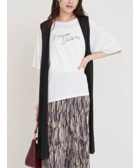Re-J＆SUPURE/[SET]ロングジレ×ロゴプリントTシャツ/508294001
