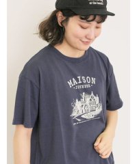 Samansa Mos2/建物プリントTシャツ/508294092