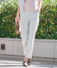 J.PRESS LADIES/【洗える】セルロースリネンストレッチ テーパード パンツ/508294130