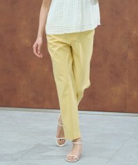 J.PRESS LADIES/【洗える】セルロースリネンストレッチ テーパード パンツ/508294130
