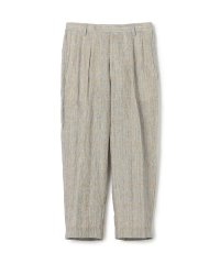 TOMORROWLAND MENS/リネン グレンチェック 1タック ペグトップパンツ/508294194