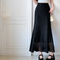 ica/アイカ ica スカート レーススカート マーメイドスカート ロング マキシ マーメイド シアー タイト フレア ロング丈 マキシ丈 レース ストレッチ おしゃ/508294481