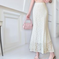 ica/アイカ ica スカート レーススカート マーメイドスカート ロング マキシ マーメイド シアー タイト フレア ロング丈 マキシ丈 レース ストレッチ おしゃ/508294481