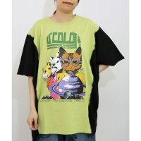 ScoLar/スカラー ScoLar 惑星とネコ柄 切替チュニック/508294569