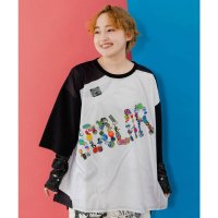 ScoLar/スカラー ScoLar ロゴバッヂトリックアート柄Tシャツ/508294571