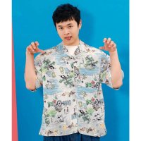 ScoLar/スカラー ScoLar 百鬼夜行orパッチワーク風 2柄展開シアーシャツ/508294576