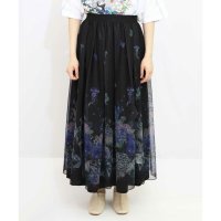 ScoLar/スカラー ScoLar 海の中のアジサイ柄 リバーシブルスカート/508294577