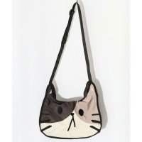 ScoLar/スカラー ScoLar 三毛猫と花柄のショルダーバッグ/508294581