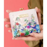 ScoLar/スカラー ScoLar 花蝶柄×ヒョウ柄 二つ折り口金財布/508294583