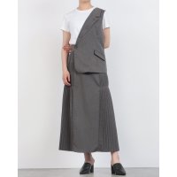 READY MADES/レディメイド LADYMADE ベストレイヤードサイドプリーツスカート/508294622