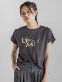 Droite Lautreamont/ドロワット ロートレアモン Droite lautreamont ドライタッチコットンNEWロゴTシャツ≪洗濯機で洗える≫/508294663