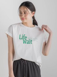 Droite Lautreamont/ドロワット ロートレアモン Droite lautreamont ドライタッチコットンNEWロゴTシャツ≪洗濯機で洗える≫/508294663