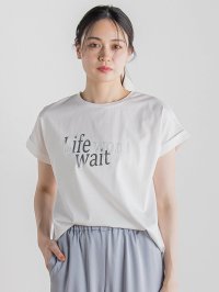 Droite Lautreamont/ドロワット ロートレアモン Droite lautreamont ドライタッチコットンNEWロゴTシャツ≪洗濯機で洗える≫/508294663