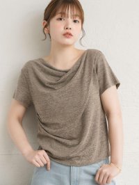 RETRO GIRL/レトロガール RETRO GIRL ドレープラメカットソー/508294835
