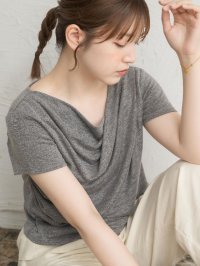 RETRO GIRL/レトロガール RETRO GIRL ドレープラメカットソー/508294835
