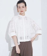 qualite/レースハーフスリーブシャツ【予約】/508294879