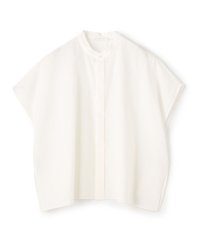 GALERIE VIE/コットンタイプライター スタンドネック ボックスシャツ/508294881
