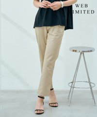 J.PRESS LADIES/【WEB限定・洗える】シャンブレーサテン テーパード パンツ/508295369
