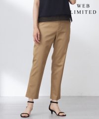 J.PRESS LADIES/【WEB限定・洗える】シャンブレーサテン テーパード パンツ/508295369