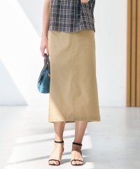 J.PRESS LADIES/【洗える】シャンブレーサテン ナロー スカート/508295373