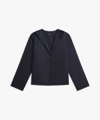 agnes b. FEMME/ピンドット コットン オープンカラー 長袖 シャツ/508227261