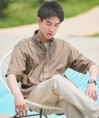 green label relaxing/【別注】＜UNIVERSAL OVERALL＞GLR メッシュ スナップダウン 半袖 シャツ/508290622