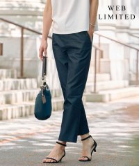 J.PRESS LADIES/【WEB限定・洗える】シャンブレーサテン テーパード パンツ/508295369