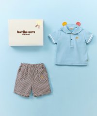MIKI HOUSE HOT BISCUITS/セーラーカラー半袖Tシャツ＆ハーフパンツセット【BOX付き】/508295520