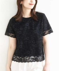 OFUON/スカラップレースTシャツ/接触冷感/洗える/WEB限定サイズあり/508295530