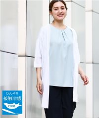 eur3/【大きいサイズ/接触冷感】ハーフスリーブカーディガン/508295553