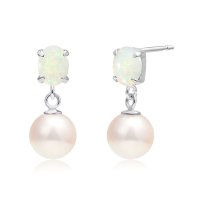 LARA Christie/ララクリスティー LARA Christie ピアス レディース あこや真珠 パール 4.5～5.0mm 2珠 オパール K18 18金 ゴールド/508295791